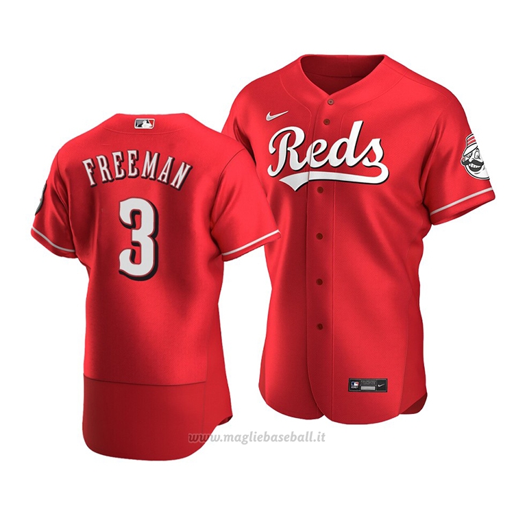 Maglia Baseball Uomo Cincinnati Reds Mike Freeman Autentico Alternato Rosso
